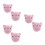 3Paires Rose Peluche Accessoires Durable 9