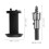 2Ensembles Décoratif Noir Pour Porte Acier Inoxydable Robuste 9
