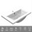 600mm White Bathroom Vanity Unit ,Ceramic Basin 3