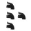 4Ensembles Accessoires En Caoutchouc Noir Pour Roller 6