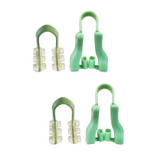 2 Sets Silicone Anti Snore Nose Clips Anti Snoring Device Sleeping Aid Relieve Snore Nose Clip for Men Green