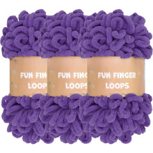 JubileeYarn Fun Finger Loops garen Jumbo polyester 100 g/streng 3 strengen