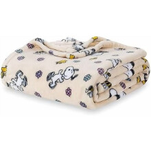 Coperta in peluche Snoopy dei Peanuts, VelvetLoft – Matrimoniale/Queen size 90"x90", Prodotto ufficiale Peanuts, compatibile con Peanuts