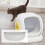 Self Cleaning Cat Litter Box Filter Small Hole Efficient Replacement for C20 6