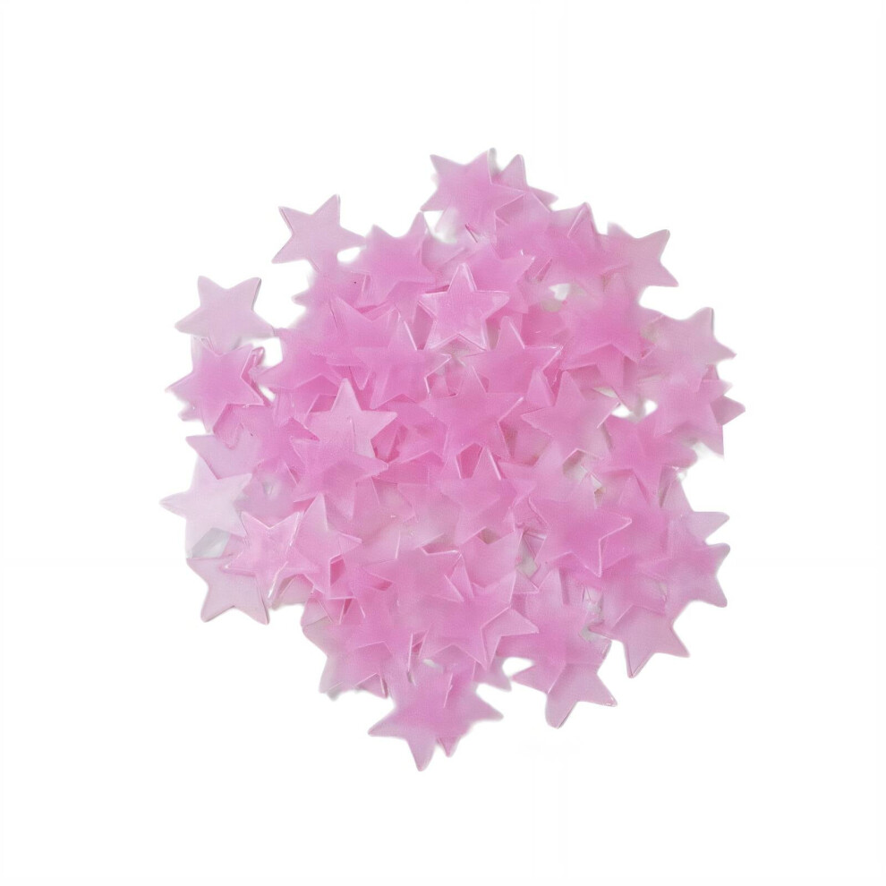100Pcs Glow In The Dark Stars for Ceiling,Fluorescent Wall Stickers Wall Stickers Decor,Eco-Friendly Plastic Materials Ceiling Decor,Blue