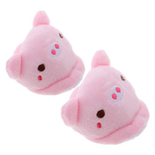 4Paires Pantoufles Peluche Doux Pour Poupées Mode Hiver