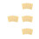 20Pièces Modèles Biscuit Artificiel Résine Jaune Clair Décor 9