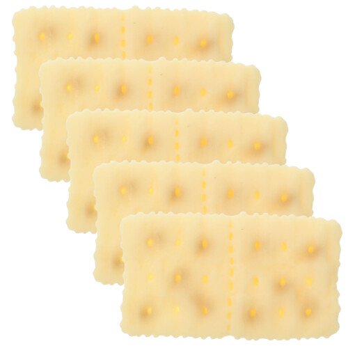 20Pièces Modèles Biscuit Artificiel Résine Jaune Clair Décor