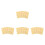 20Pièces Modèles Biscuit Artificiel Résine Jaune Clair Décor 10
