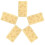 20Pièces Modèles Biscuit Artificiel Résine Jaune Clair Décor 3