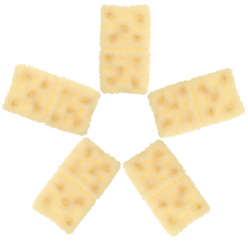 20Pièces Modèles Biscuit Artificiel Résine Jaune Clair Décor 2