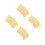 20Pièces Modèles Biscuit Artificiel Résine Jaune Clair Décor 4