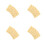 20Pièces Modèles Biscuit Artificiel Résine Jaune Clair Décor 6