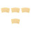 20Pièces Modèles Biscuit Artificiel Résine Jaune Clair Décor 7