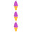 3Pièces Mini Glace PVC Violet Décorations Photographie Commerce 10