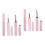 6Pièces Colle Extension Cils Rose Doux Pour Sensible 6