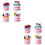 8Pcs Decorative Artificial Sandwich Biscuit Models Assorted Color PVC 8