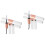 6Pièces Colle Cils Adhérence Double Usage Assortiment 6