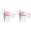 6Pièces Colle Cils Adhérence Double Usage Assortiment 4