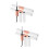 6Pièces Colle Cils Adhérence Double Usage Assortiment 9