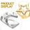 2Pièces Décorations Dents Métal Cuivre Étoile Party Rap 8