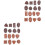 32Pièces Mini Chocolat Décoratif Imitation Durable Accessoires Enfants 5