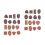 32Pièces Mini Chocolat Décoratif Imitation Durable Accessoires Enfants 6
