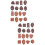 32Pièces Mini Chocolat Décoratif Imitation Durable Accessoires Enfants 9