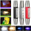 Torcia USB a luce nera bianca gialla UV con gemma di giada ch A8K7 4