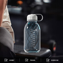 1500ml nepropustná sportovní láhev na vodu s rukojetí, ergonomický kelímek do posilovny se širokým hrdlem pro fitness, jógu, cestování –
