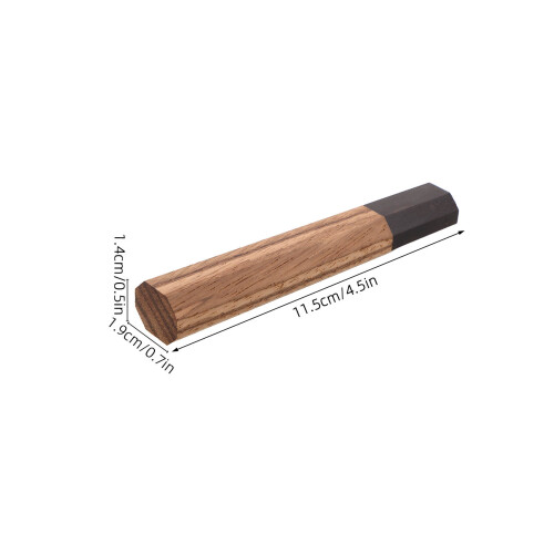 Light Brown Wood Handle for Nakiri Sushi Replacement 2