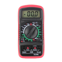 XL-830L Handheld LCD Digital Multimeter 3 1/2 Voltmeter Ohmmeter Multitester F7 Novelty Red 6x5.6 Inch Home Essentials