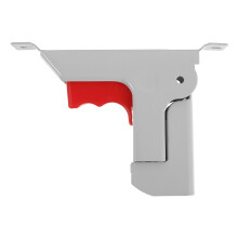 White Bed Rail Metal Latch Assembly with Drop Mechanism
