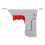 White Bed Rail Metal Latch Assembly with Drop Mechanism 1