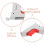 White Bed Rail Metal Latch Assembly with Drop Mechanism 8