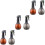6Pcs Easy-Use Refillable Spray Bottles Leakproof Watering Can Assorted 5