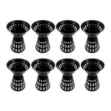 8Pcs Black Plastic Bouquet Holders for Quick DIY Flower Arranging Arts