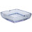Blue Glass Ashtray Large Square Ashtray for Home Smoking 1