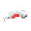 White Bed Rail Metal Latch Assembly with Drop Mechanism 2