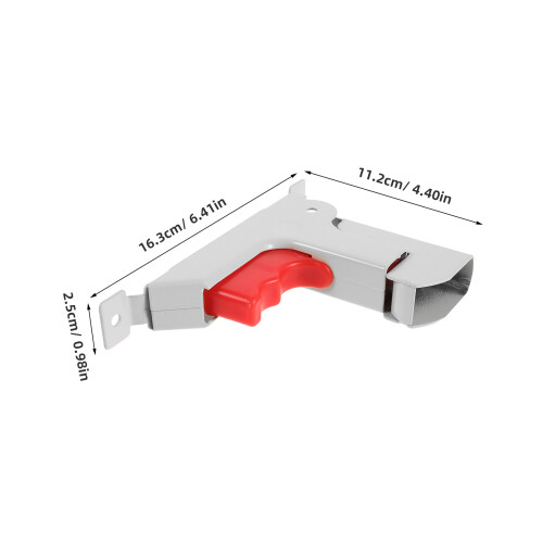 White Bed Rail Metal Latch Assembly with Drop Mechanism 1