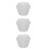 3Pièces Moules Silicone Blancs Pour Pots DIY Jardin 7