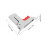 White Bed Rail Metal Latch Assembly with Drop Mechanism 3