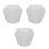 3Pièces Moules Silicone Blancs Pour Pots DIY Jardin 8