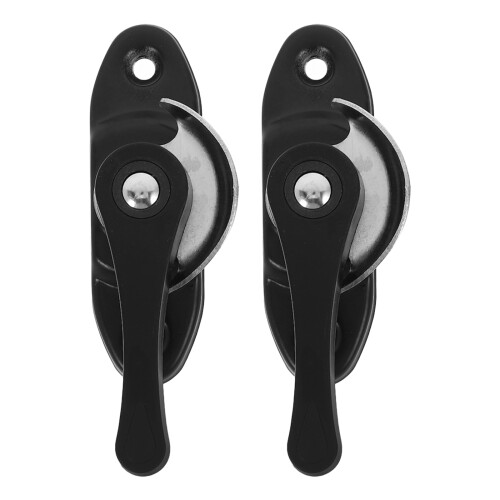 4Sets Sliding Window Sash Locks Black Stainless Steel Home Security 2