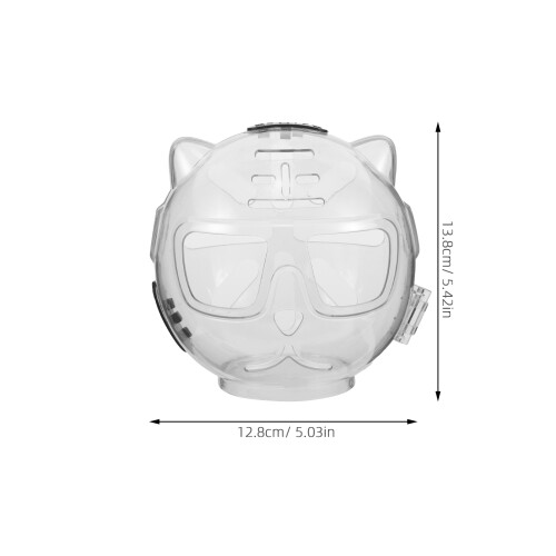 Clear Plastic Cat Bubble Pet Grooming Restraint Muzzle 2