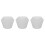 3Pièces Moules Silicone Blancs Pour Pots DIY Jardin 4