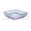 Blue Glass Ashtray Large Square Ashtray for Home Smoking 2