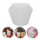 3Pièces Moules Silicone Blancs Pour Pots DIY Jardin 11
