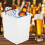Storage Ice Cube Bin Plastic Bucket Cold Beverages Container 1