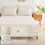 King Comforter Set Beige 7-Piece All-Season Bedding 3